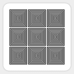 FUNNY SQUARES Sticker